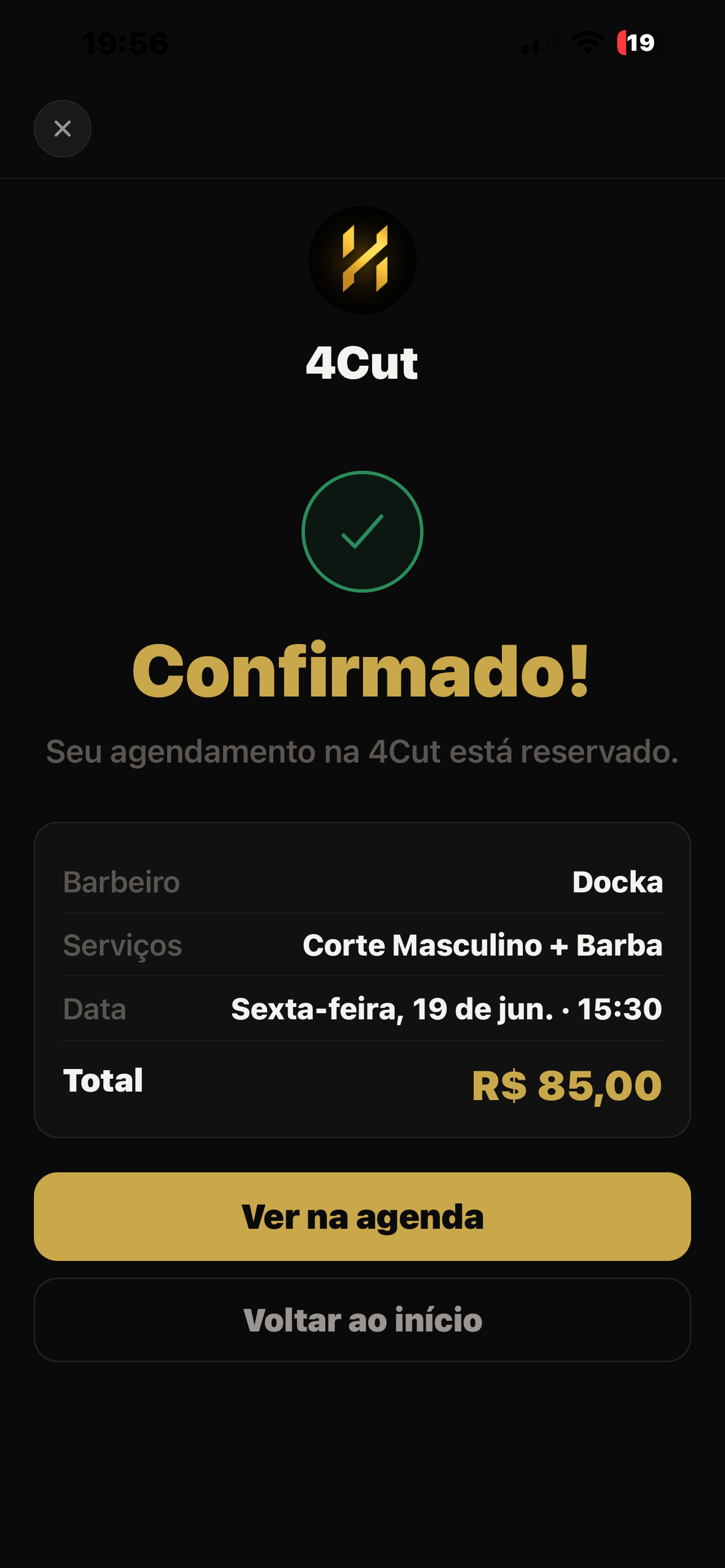 Push notification de reativação no HAIRZON